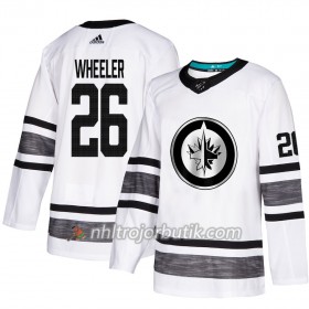 Män Ishockey Winnipeg Jets tröja All Star 2019 Blake Wheeler 26 Vit 2019 All-Star Adidas Authentic